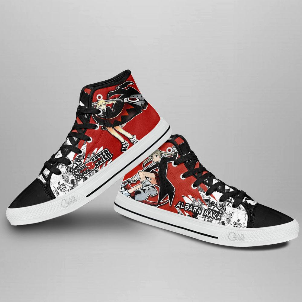 Anime Souleater Maka Albarn High Top Shoes - Image 4