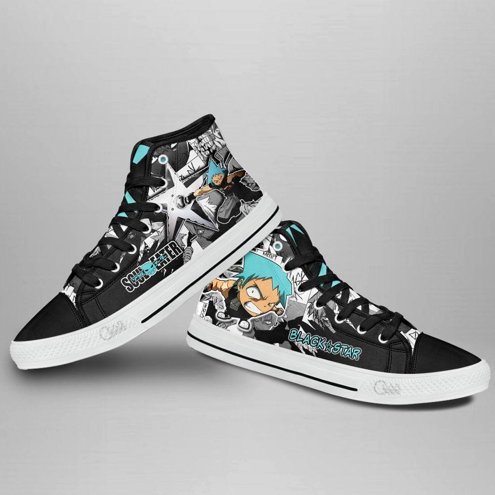 New Trending Souleater Black Star High Top Shoes - Image 3