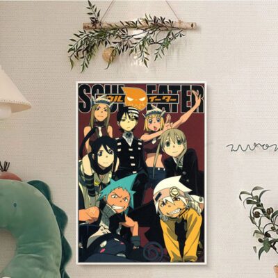 Soul Eater Character Inspired Sticky Wall Art