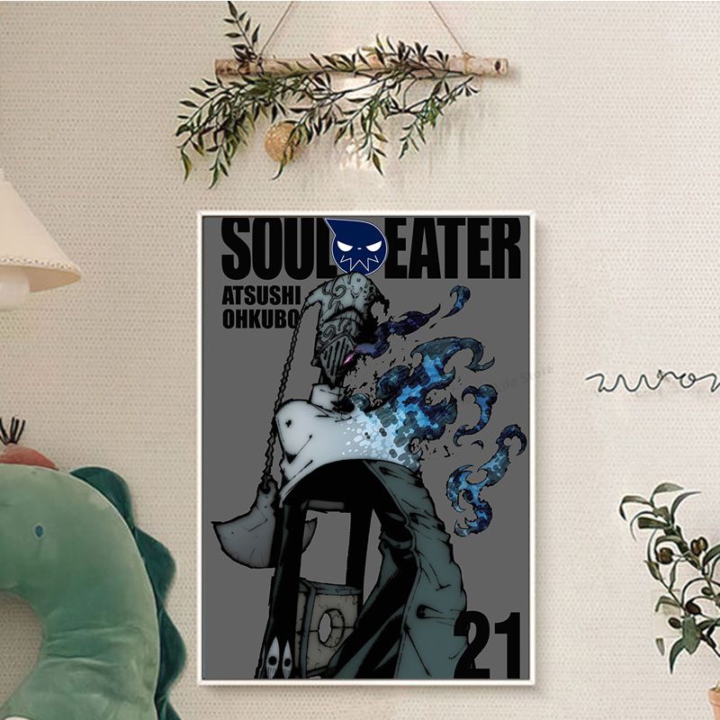 Soul Eater Retro Anime Sticky Wall Art