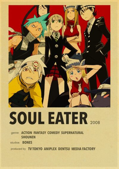Soul Eater Haunting Anime Character Poster
