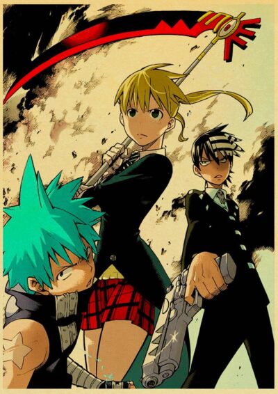Soul Eater Shadowy Anime Artwork Poster