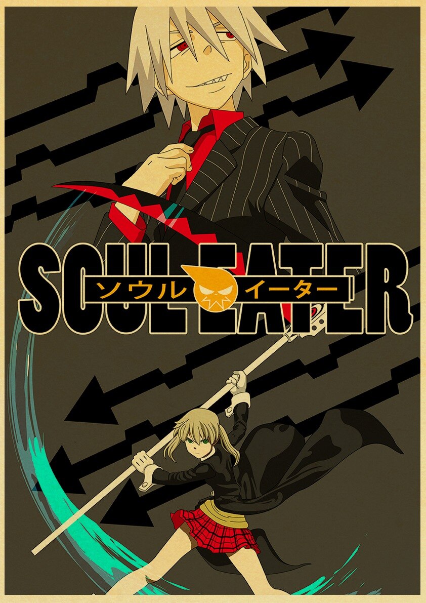 Soul Eater Vintage Dark Anime Poster