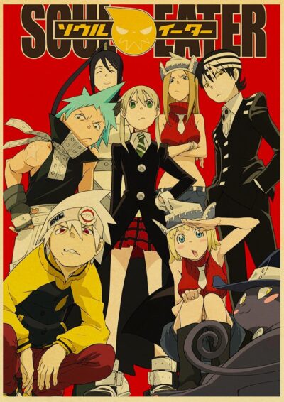 Soul Eater Edgy Anime Illustration Poster