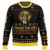 Dark Souls Praise the Sun men sweatshirt FRONT mockup - Soul Eater Shop