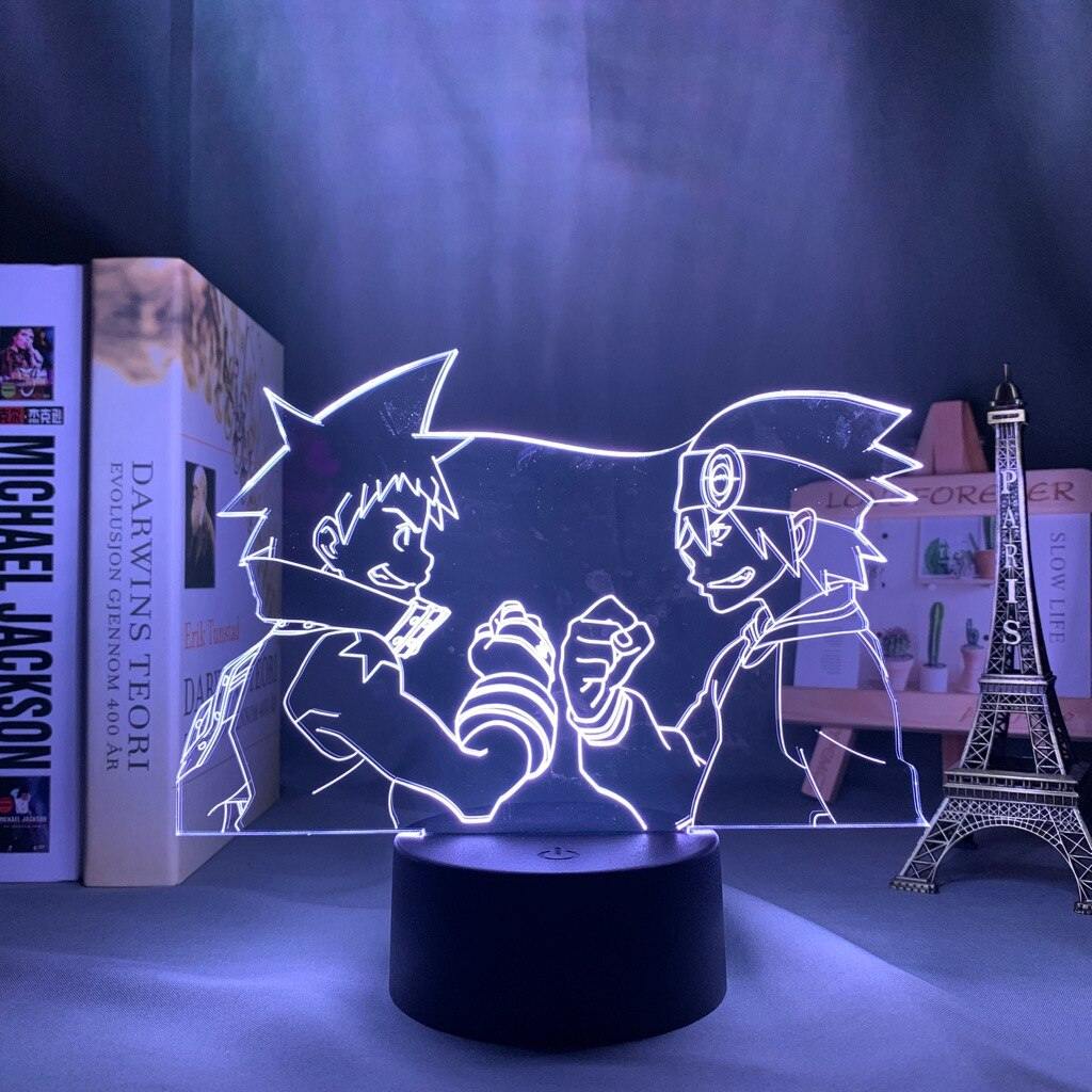 Soul Eater Soul Evans and Black☆Star Dynamic 3D Lamp