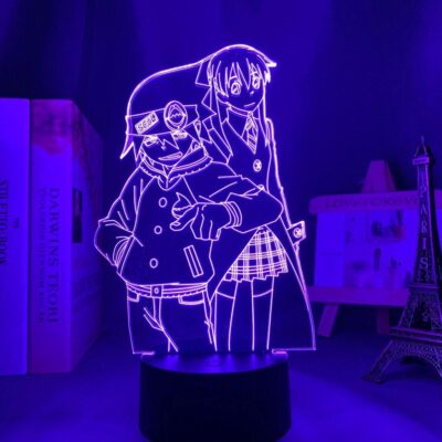 Soul Eater Soul Evans and Maka Albarn Duo 3D Lamp
