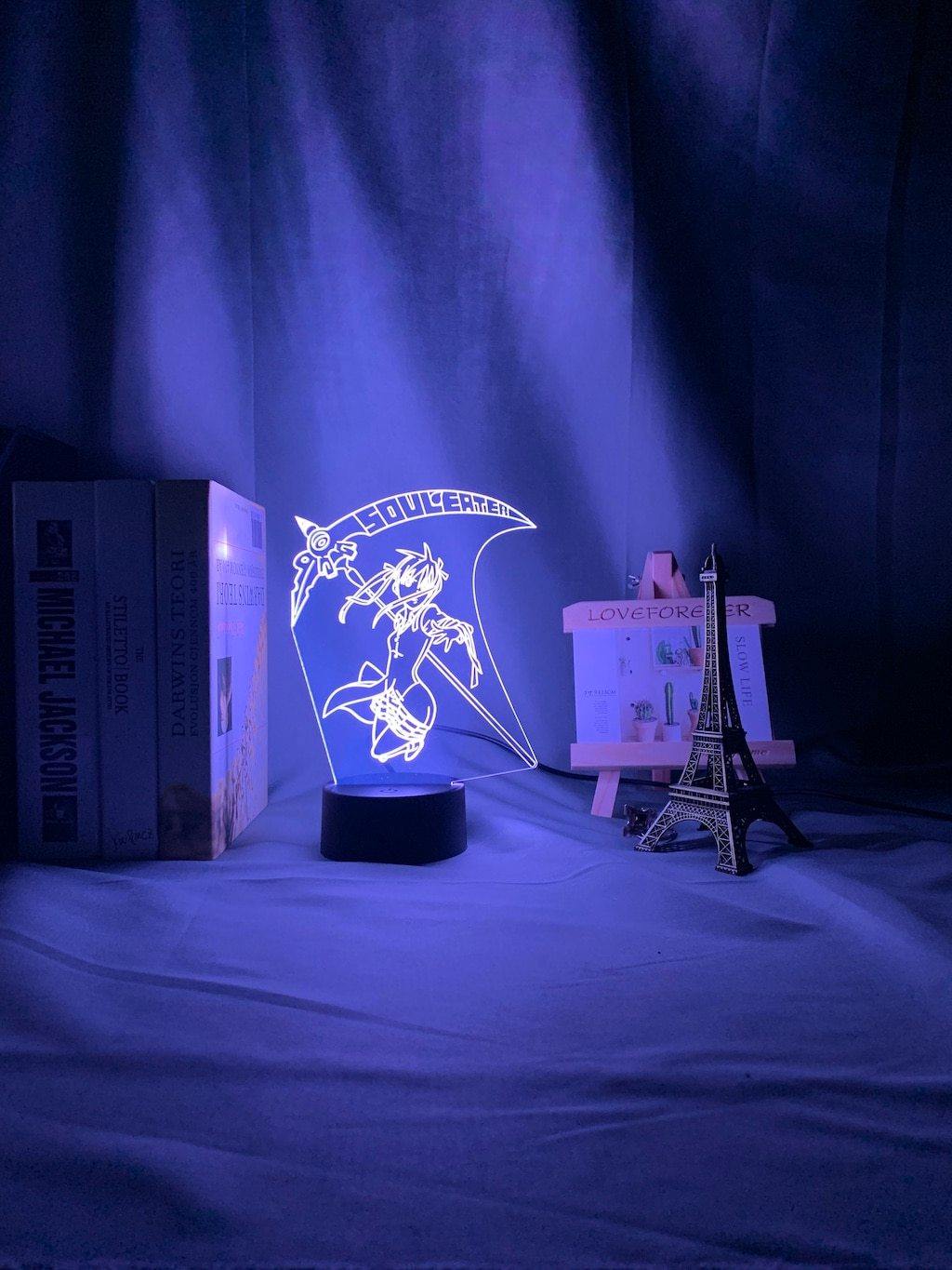 Soul Eater Maka Albarn Scythe Meister 3D Lamp - Image 2