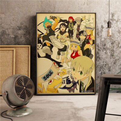 Soul Eater Popular Anime Character Wall Art