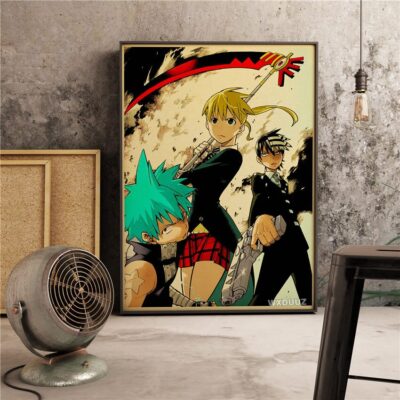 Soul Eater Stylish Anime Character Wall Art