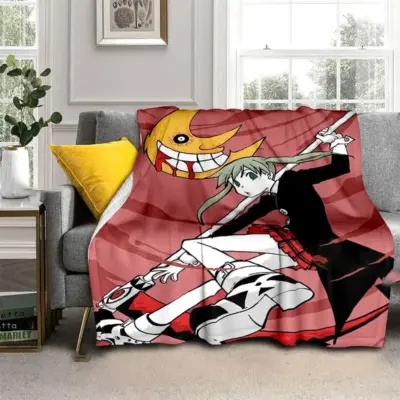 Soul Eater Dark Gothic Artwork Cozy Throw Blanket