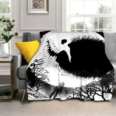 Soul Eater Edgy Gothic Artwork Throw Blanket