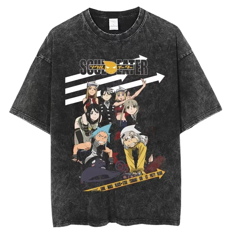 Soul Eater Casual Anime Mineral Wash T-Shirt