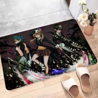 Anime Soul Eater Soul Evans Maka Albarn and Death The Kid Bath Mat