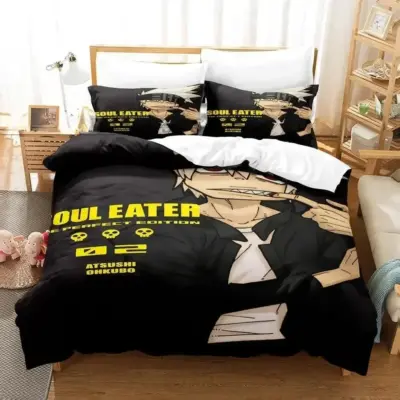 Soul Eater Soul Evans Black Design Bedding Set