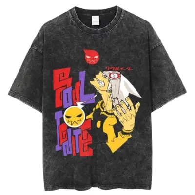 Soul Eater Dark Fantasy Mineral Wash T-Shirt
