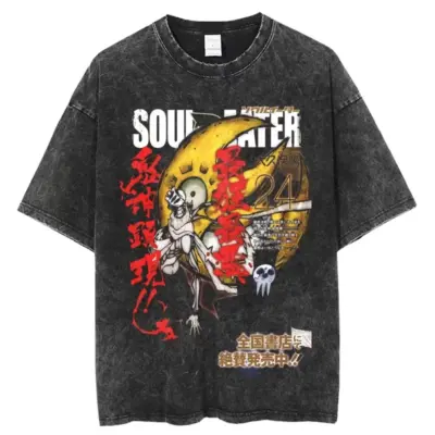 Soul Eater Supernatural Mineral Wash T-Shirt
