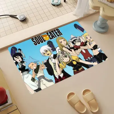 Anime Soul Eater Character Blue Sky Bath Mat