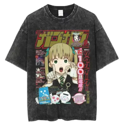 Soul Eater Vintage Gothic Mineral Wash T-Shirt