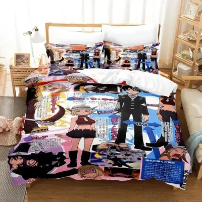 Soul Eater Neon Action Scene Bedding Set
