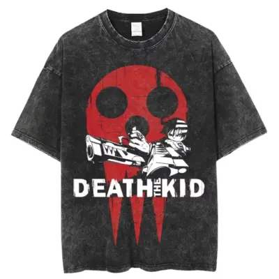 Soul Eater Harajuku Anime Mineral Wash T-Shirt