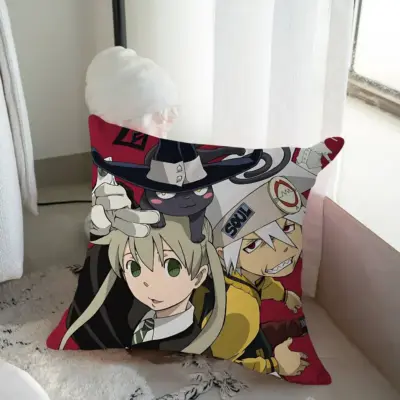 Soul Eater Edgy Gothic Artwork Throw Pillow