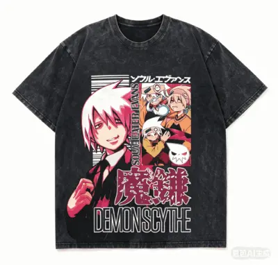 New Design Soul Eater Evans Mineral Washed T-shirt