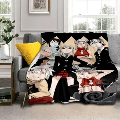 Soul Eater Macabre Dark Fantasy Cozy Throw Blanket