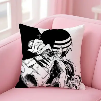 Soul Eater Cool Dark Anime Artwork Throw Pillow