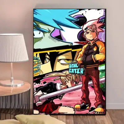 Soul Eater Soul Evans Retro Anime Wall Art