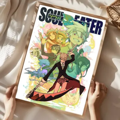Anime Soul Eater Colorful Character Wall Art