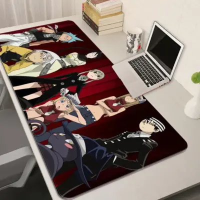 Soul Eater With Red Background Mousepad