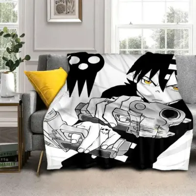 Soul Eater Warm Edgy Gothic Throw Blanket