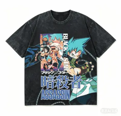 Soul Eater Evans Mineral Washed T-shirt