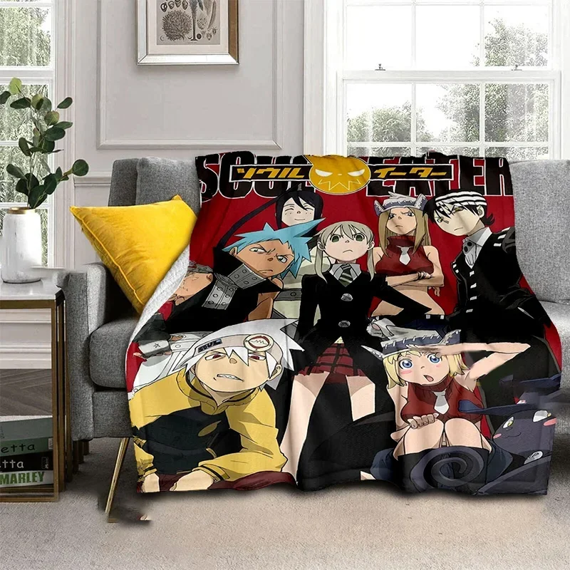 Soul Eater Winter Gothic Moonlight Throw Blanket