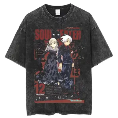 Soul Eater Alternative Anime Mineral Wash T-Shirt