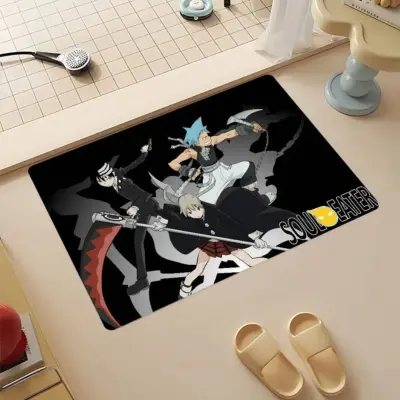 Anime Soul Eater Maka Albarn and Her Friend Bath Mat