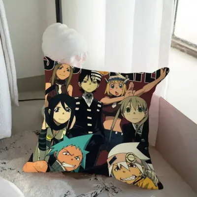 Soul Eater Christmas Gothic Artwork Throw Pillow