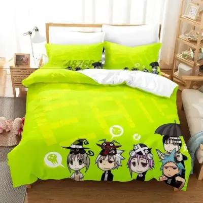 Soul Eater Neon Color Anime Bedding Set