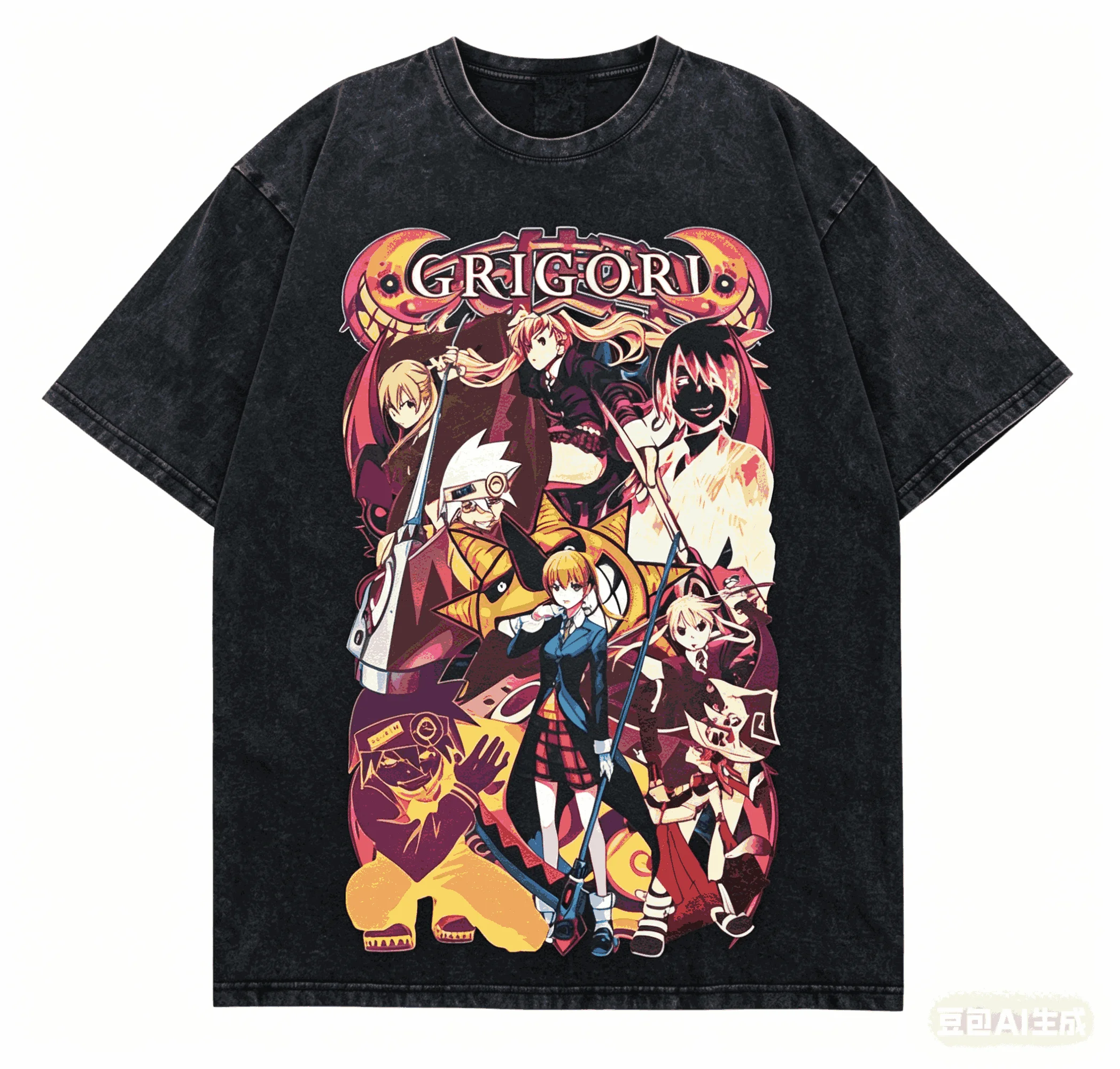Anime Soul Eater Mineral Washed T-shirt