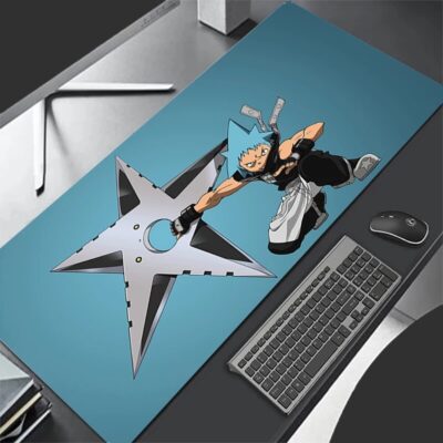 Black Star Dynamic Anime Soul Eater Large Mouse Pad
