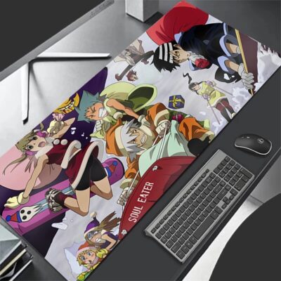 Soul Eater Colorful Character Collage Large Mouse Pad