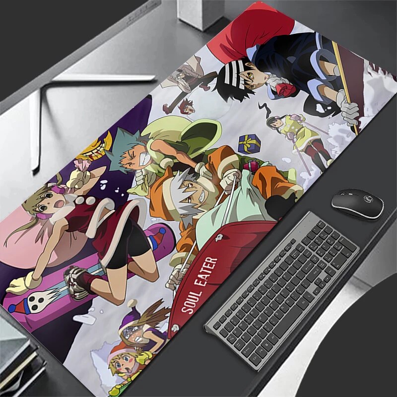 Soul Eater Colorful Character Collage Large Mouse Pad
