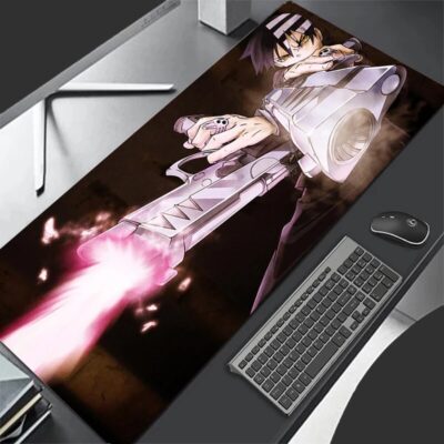 Death The Kid Symmetrical Gothic Soul Eater Large Mouse Pad