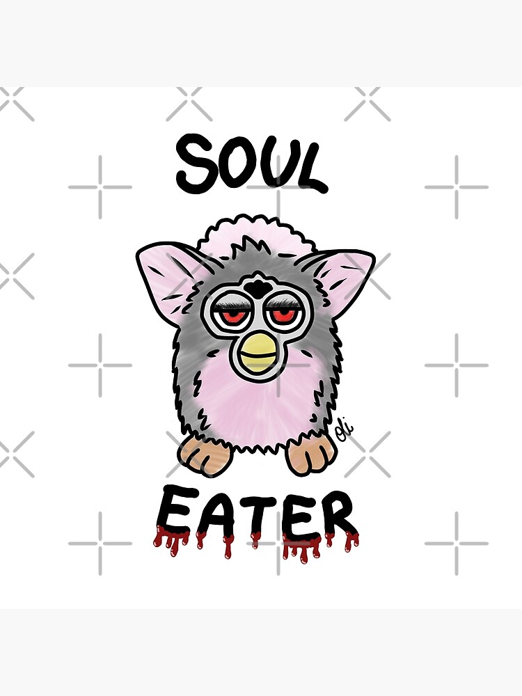 Furby The Soul Eater Dark Creature Throw Pillow - Image 2