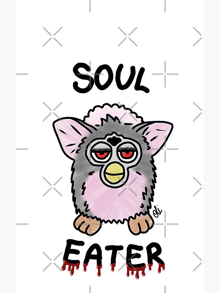 Furby The Soul Eater Dark Creature Shower Curtain - Image 2