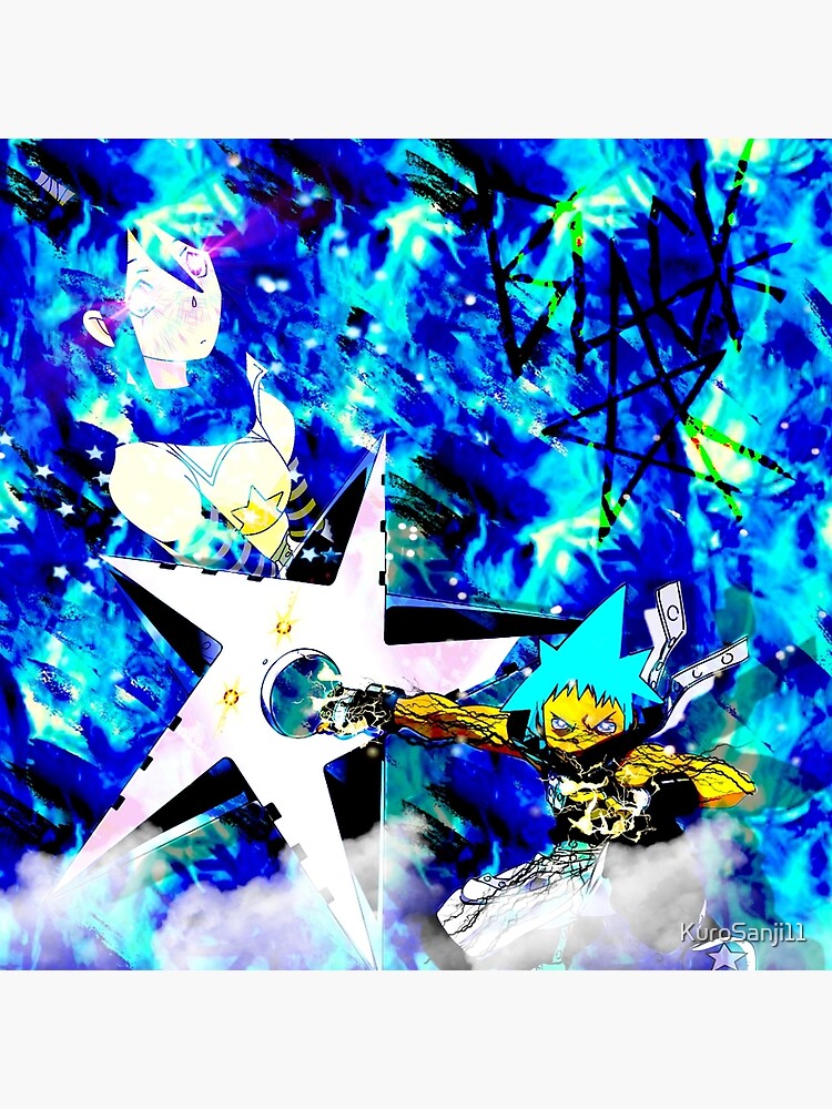 Black☆star Soul Eater Dynamic Artwork Tapestry - Image 2