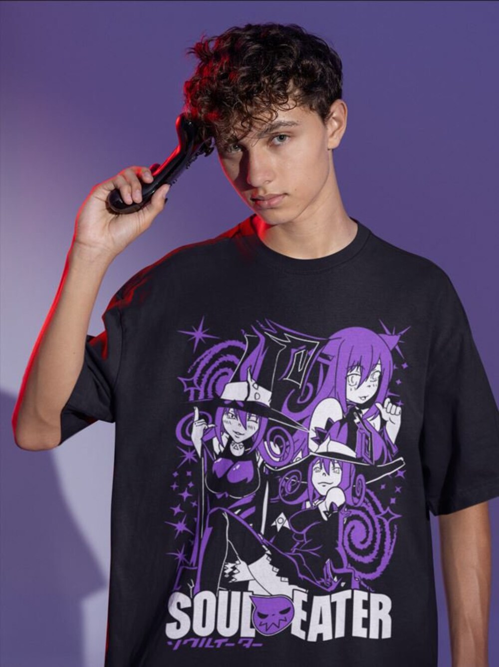Soul Eater Death the Kid Retro T-shirt - Image 4