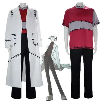 3PCS Soul Eater Franken Stein Doctor Cosplay