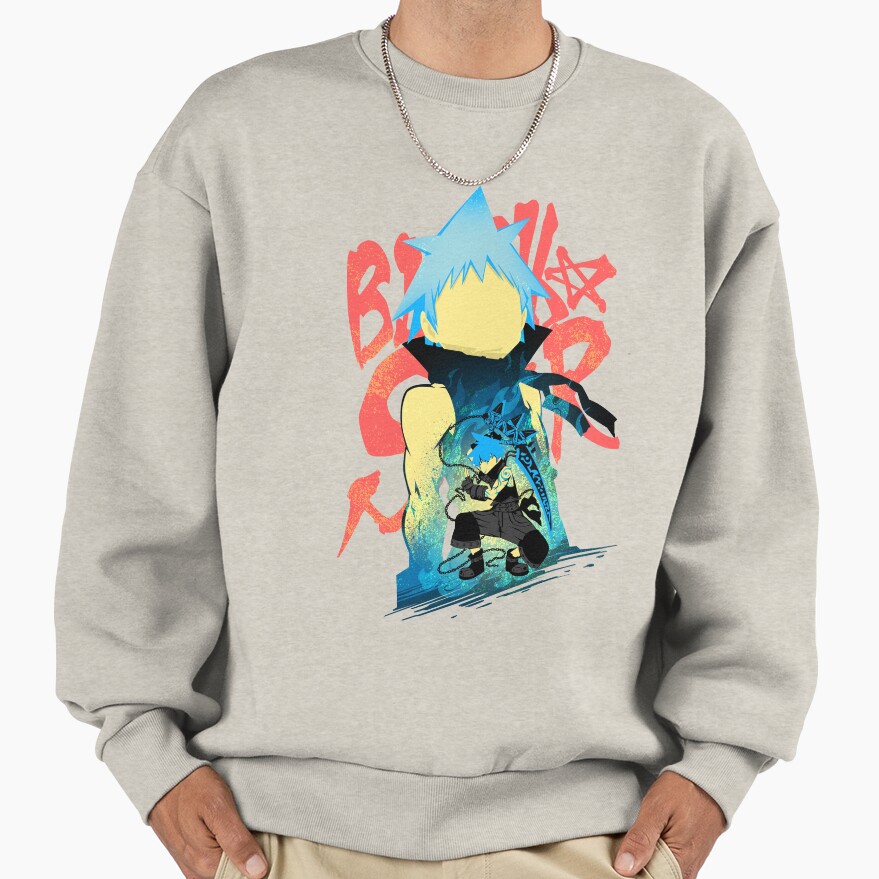 Black☆star Soul Eater Dynamic Graphic Sweatshirt - Image 3